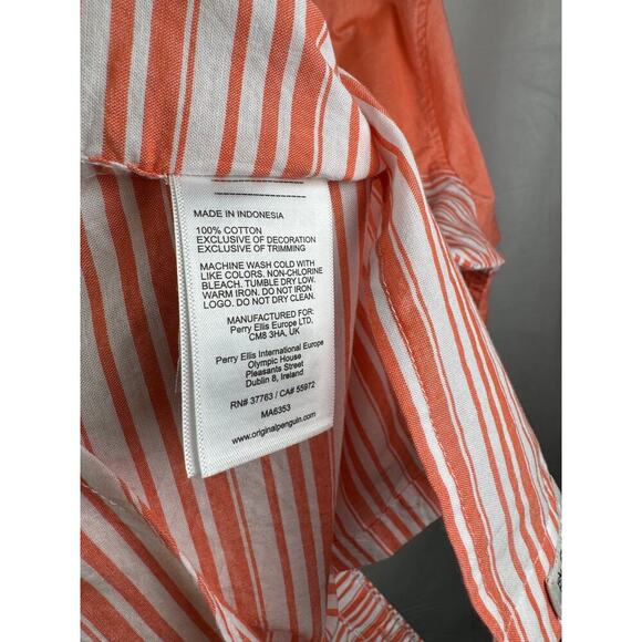 Original Penguin Short Sleeve Button Up NEW 100% Cotton Men's Size XL - Picture 8 of 8
